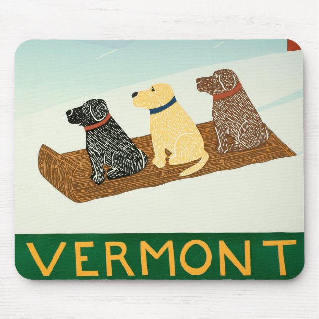 Vermont Sled Dogs Mousepad - Stephen Huneck (Front)