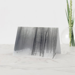 Vermont Snowy Woods holiday card