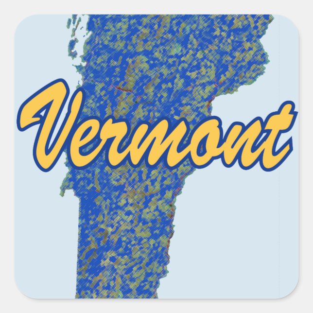 Vermont Square Sticker (Front)