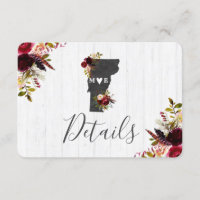 Vermont State Destination Rustic Wedding Details