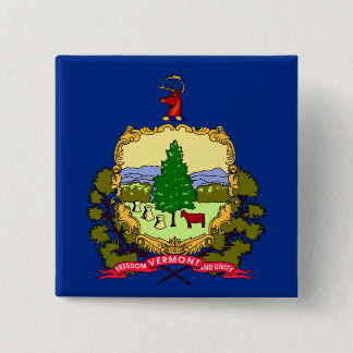 Vermont State Flag 15 Cm Square Badge
