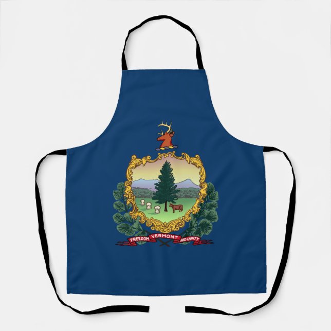 Vermont State Flag Apron (Front)