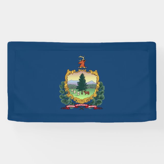 Vermont State Flag Banner (Horizontal)