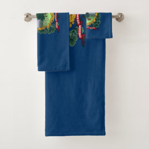 Vermont State Flag Bath Towel Set