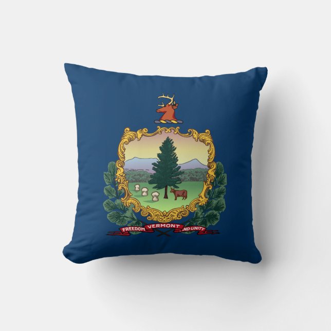 Vermont State Flag Cushion (Front)