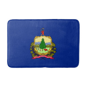 Vermont State Flag Design Bath Mat