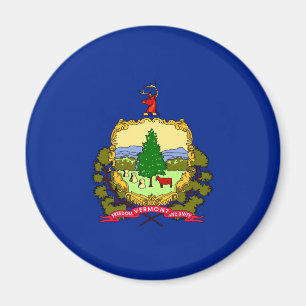 Vermont State Flag Design Magnet