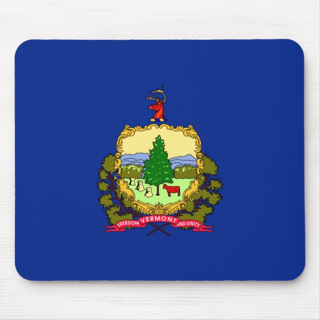 Vermont State Flag Design Mouse Mat (Front)