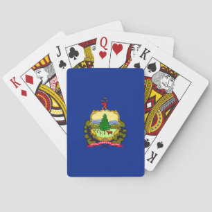 Vermont State Flag Design Playing Cards