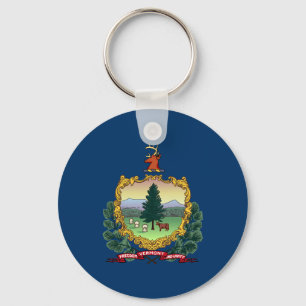 Vermont State Flag Key Ring