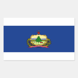 Vermont State flag Rectangular Sticker