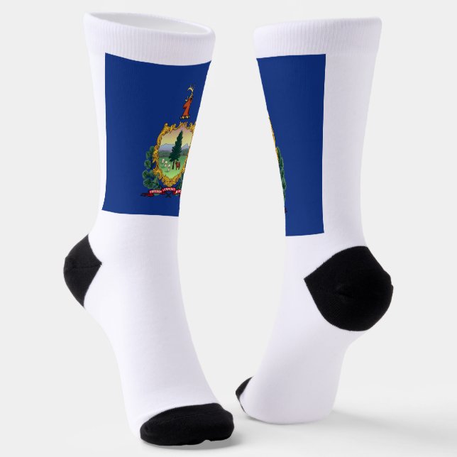 Vermont State flag Socks (Angled)