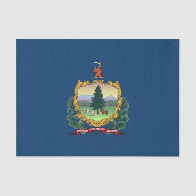 Vermont State Flag Tissue Paper (Front)