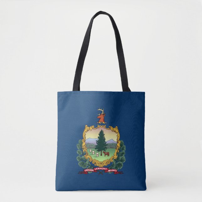 Vermont State Flag Tote Bag (Front)