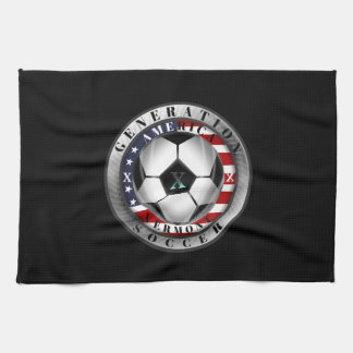 Vermont State Generation X American Soccer Tea Towel