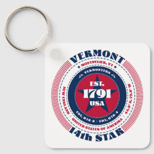 Vermont State Keychain