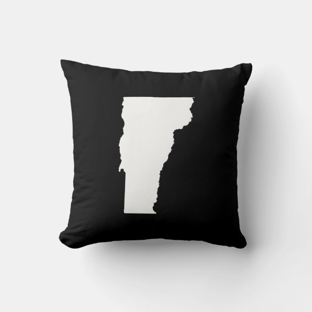 Vermont State Outline Cushion (Front)