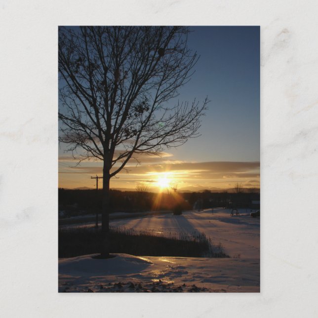 Vermont Sunset Postcard (Front)