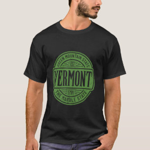 Vermont The Green Mountain State Estd 1791 Vintage T-Shirt