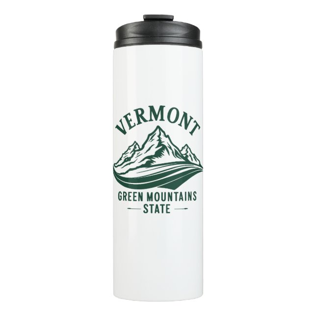 Vermont The Green Mountain State Thermal Tumbler (Front)