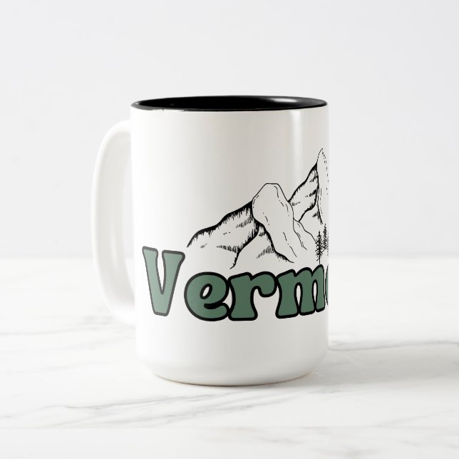 Vermont Two-Tone Coffee Mug (Front Left)