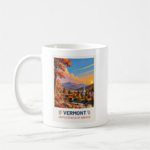 Vermont USA – Vintage Travel Mug