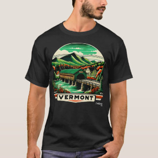 Vermont Vistas Green Mountains Maple American Vint T-Shirt