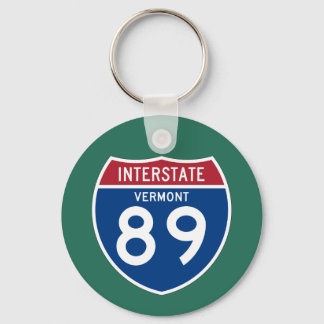 Vermont VT I-89 Interstate Highway Shield - Key Ring