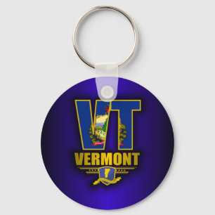Vermont (VT) Key Ring