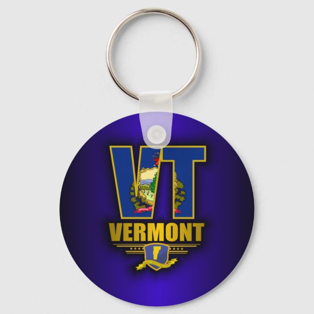 Vermont (VT) Key Ring (Front)