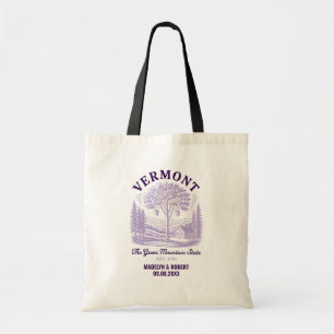Vermont Wedding Welcome Bag, State Love Tote Bag