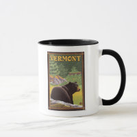 VermontBlack Bear in Forest