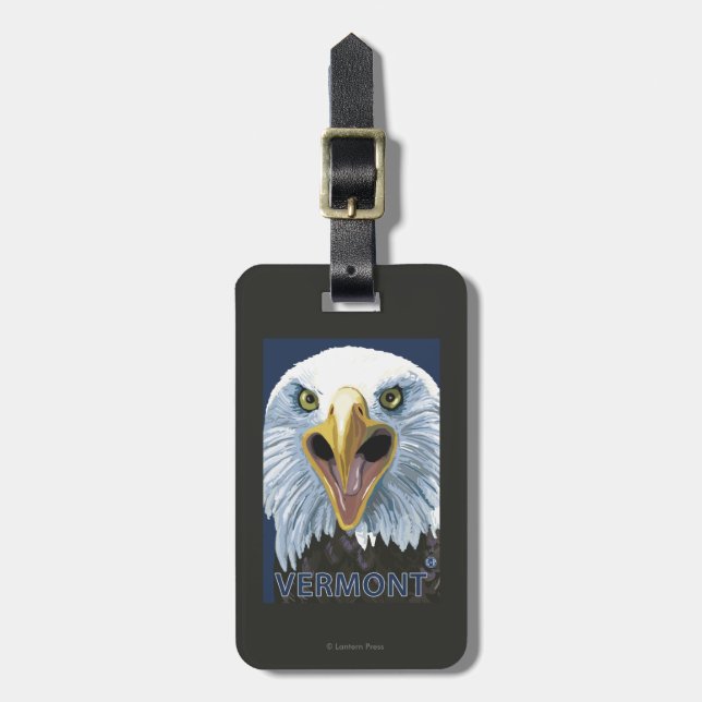 VermontEagle Up Close Luggage Tag (Front Vertical)