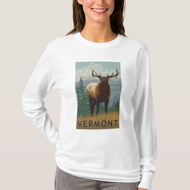 VermontElk Scene T-Shirt (Front)
