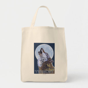VermontHowling Wolf Tote Bag