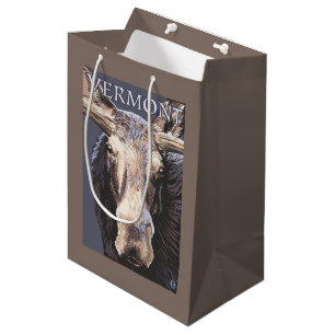 VermontMoose Up Close Medium Gift Bag