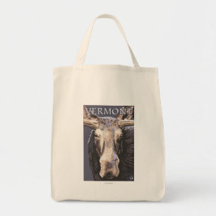 VermontMoose Up Close Tote Bag