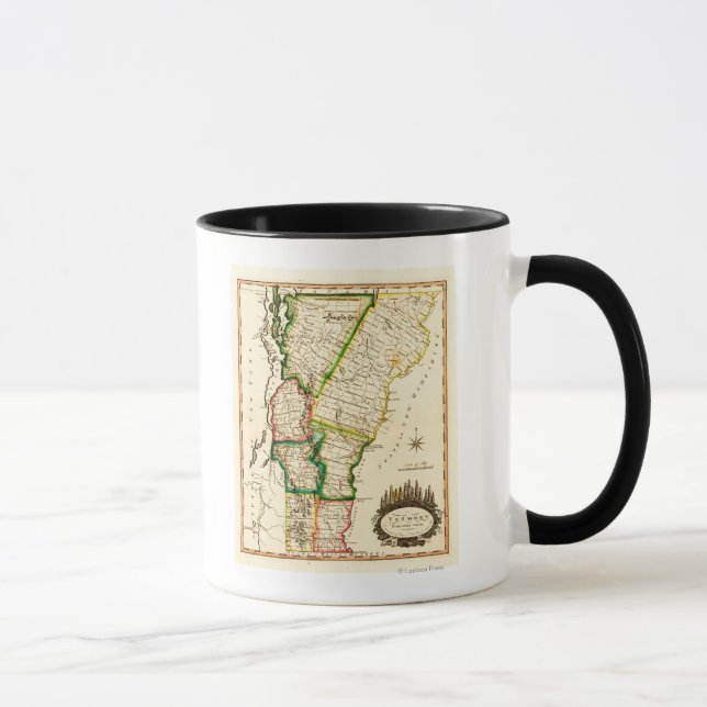 VermontPanoramic MapVermont 2 Mug (Right)