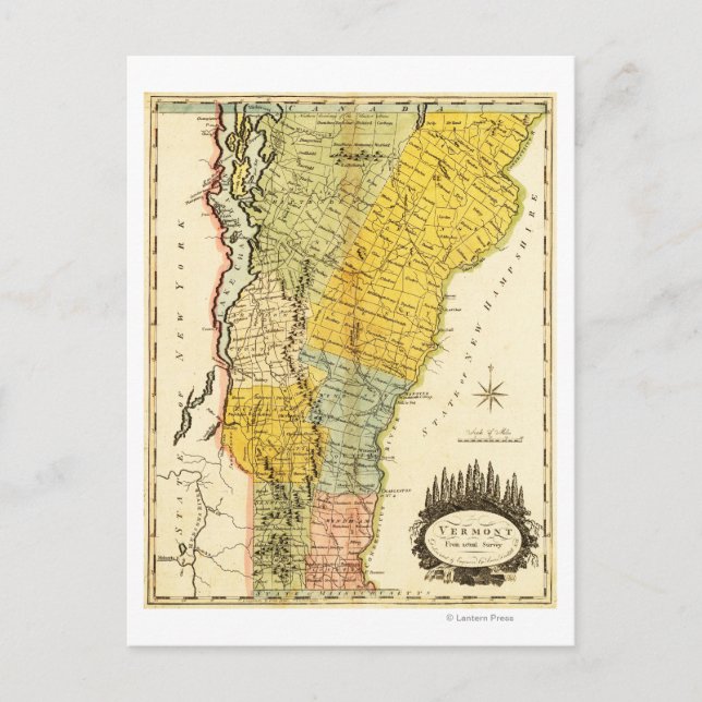 VermontPanoramic MapVermont Postcard (Front)
