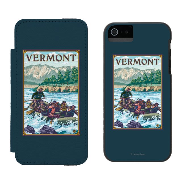 VermontRiver Rafting Scene Incipio iPhone Wallet Case (Side by Side)
