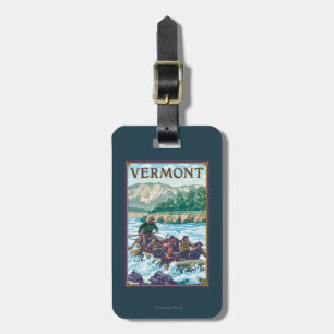 VermontRiver Rafting Scene Luggage Tag