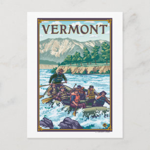 VermontRiver Rafting Scene Postcard