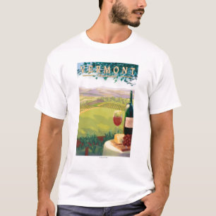 VermontWine Country Scene T-Shirt