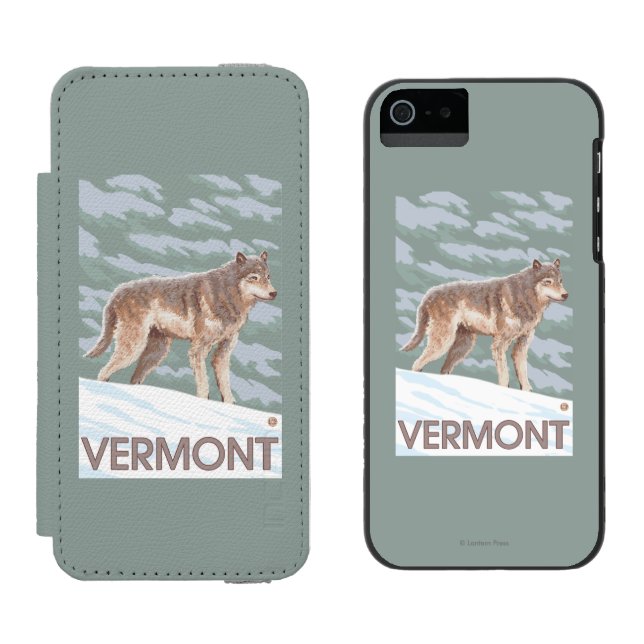 VermontWolf Scene Incipio iPhone Wallet Case (Side by Side)