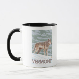 VermontWolf Scene Mug