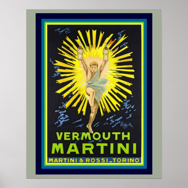 Vermouth Martini Vintage Ad Poster 16 x 20 (Front)