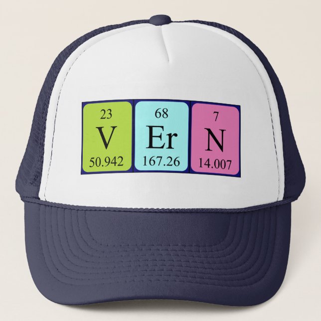 Vern periodic table name hat (Front)