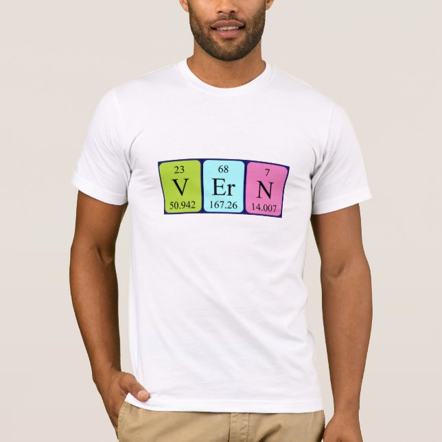 Vern periodic table name shirt (Front)