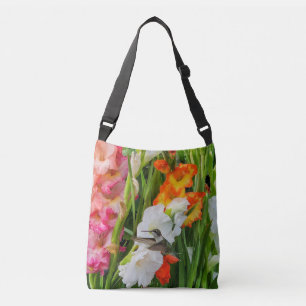 Vern The Hummingbird Tote over the shoulder 2 side