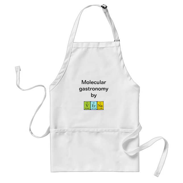 Verna periodic table name apron (Front)